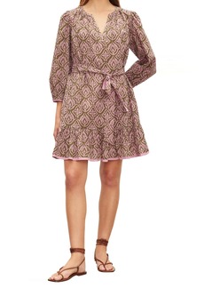 VELVET BY GRAHAM & SPENCER Women's Kenley Mosaic Cotton Short Dress