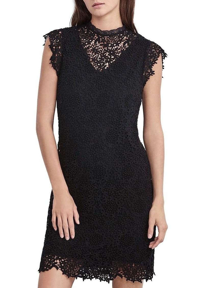 VELVET BY GRAHAM & SPENCER Women's Lace Capsleeve Dress  M