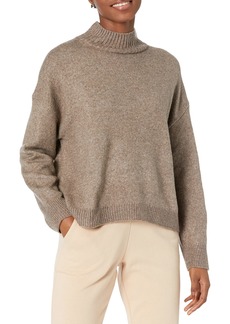 VELVET BY GRAHAM & SPENCER Women's Laine Cozy Cashmere Blend Mock Neck Sweater  S