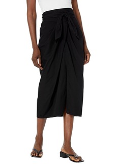 VELVET BY GRAHAM & SPENCER Women's Leena Cotton Shirting Skirt