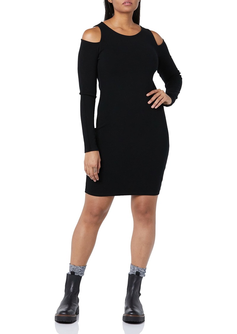 VELVET BY GRAHAM & SPENCER Women's Linnie Viscose Rib Cold Shoulder Dress  XL