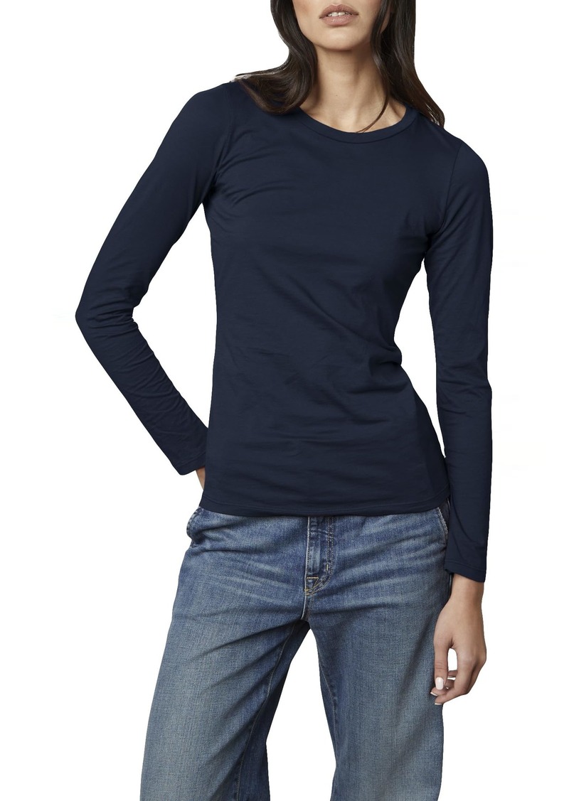 Velvet by Graham & Spencer womens Gauzy Whisper Classics Longsleeve Tee T Shirt   US