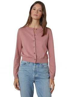 VELVET BY GRAHAM & SPENCER Women's Mandie Lux Cotton Cashmere Cardigan Sweater  S