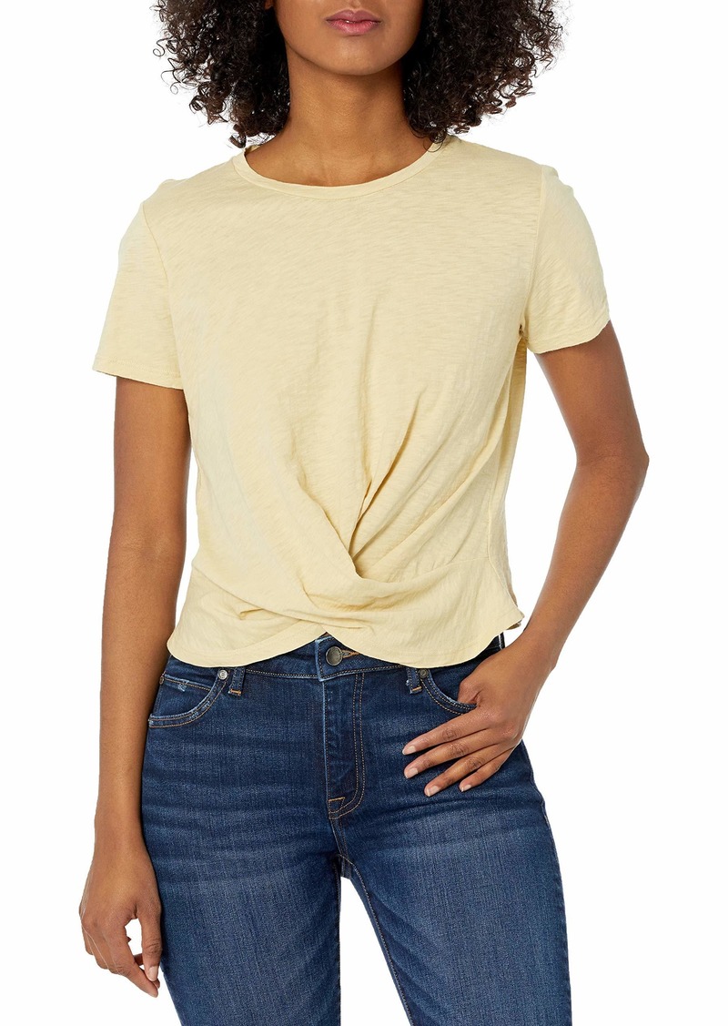 VELVET BY GRAHAM & SPENCER Women's Melli Cotton Slub Twist T-Shirt  M