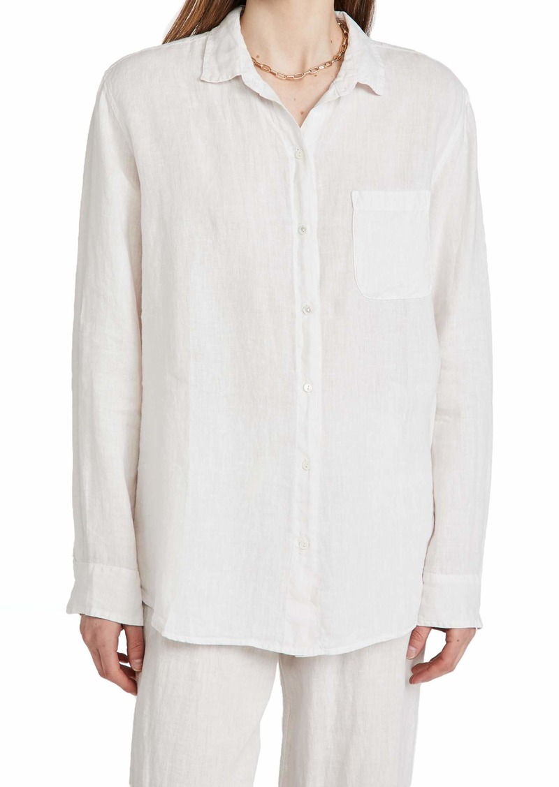 Velvet by Graham & Spencer womens Mulholland Linen Button Down Shirt   US