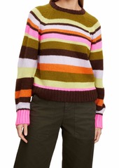 VELVET BY GRAHAM & SPENCER Women's Nessie Alpaca Stripes Sweater