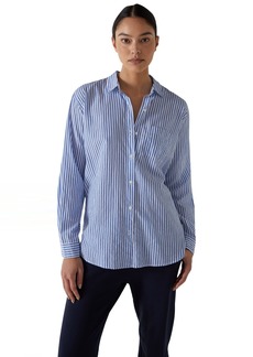 Velvet by Graham & Spencer womens Newport Long Sleeve Button Down Shirt  M