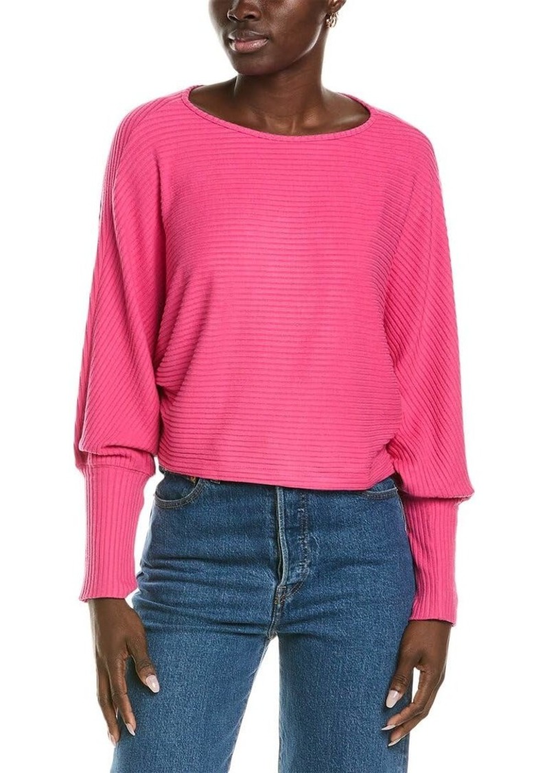 VELVET BY GRAHAM & SPENCER Women's Pepper Boatneck Lux Rib Sweater