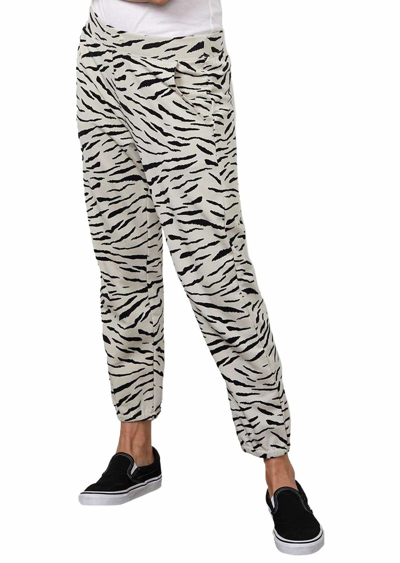 VELVET BY GRAHAM & SPENCER Women's Sang Zebra Fleece Sweatpants  M