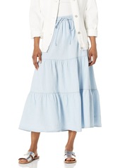 VELVET BY GRAHAM & SPENCER Women's Simone  Tiered Ankle Length Skirt XL