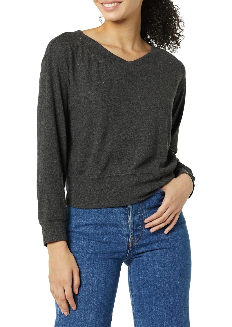 VELVET BY GRAHAM & SPENCER Women's Sloe Cozy Lux Pull-On Sweater  L