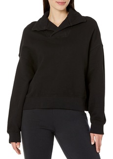 VELVET BY GRAHAM & SPENCER Women's Suzie Soft Fleece Polo Sweatshirt