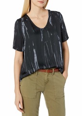 VELVET BY GRAHAM & SPENCER Women's Tallulah Satin Tee  S