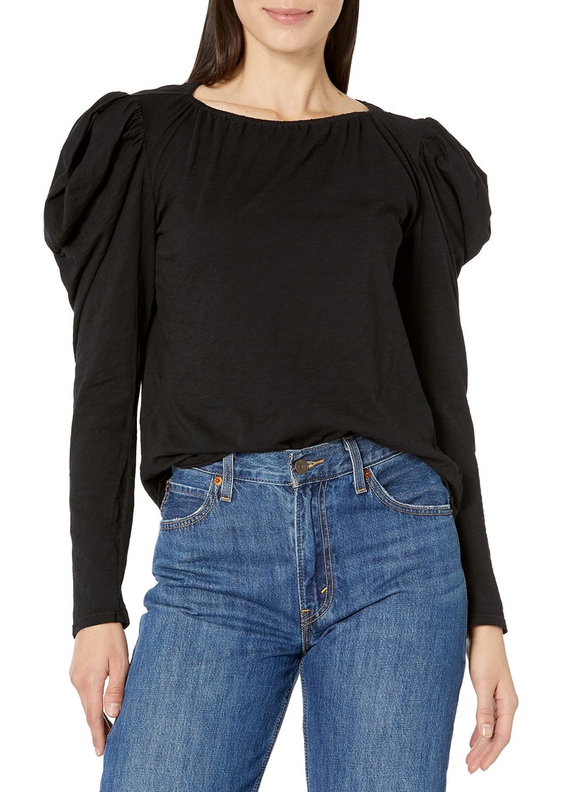 VELVET BY GRAHAM & SPENCER Women's Tracie Long Sleeve Ruched Shirt