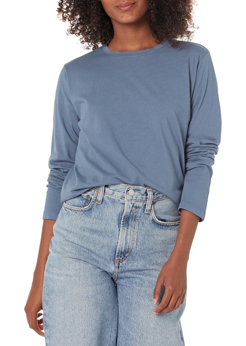 Velvet by Graham & Spencer Women's Vicente Organic Jersey Long Sleeve Tee