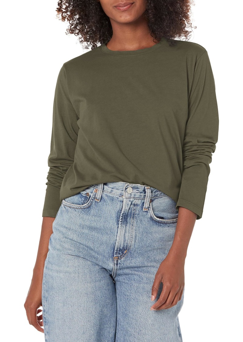 Velvet by Graham & Spencer Women's Vicente Organic Jersey Long Sleeve Tee