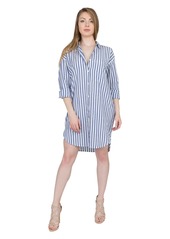 Velvet by Graham & Spencer Women's Woven Stripe Shirtdress  S