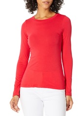 VELVET BY GRAHAM & SPENCER Women's Zofina Gauzy Whisper Classic t-Shirt red Pepper XS