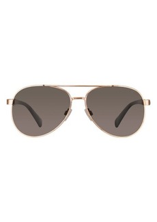 Velvet by Graham & Spencer Velvet Eyewear Bonnie 52mm Polarized Aviator Sunglasses