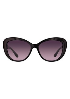Velvet by Graham & Spencer Velvet Eyewear Chrystie 55mm Gradient Polarized Oval Sunglasses