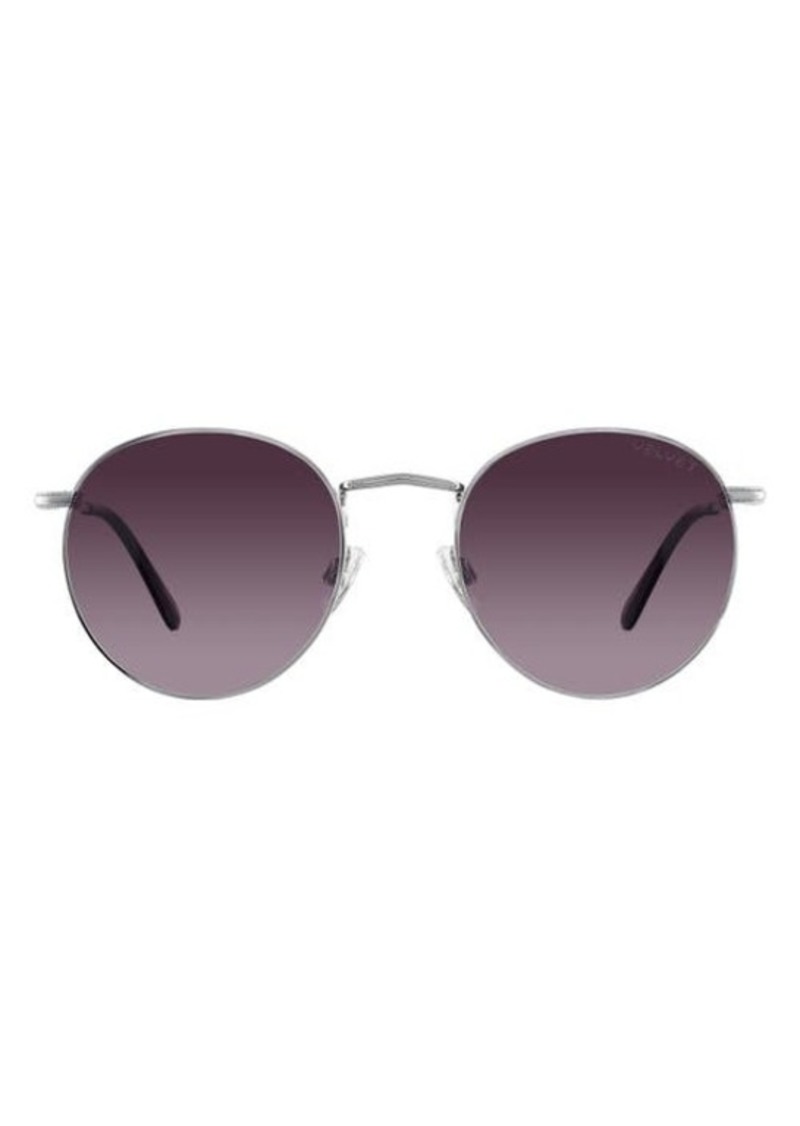Velvet by Graham & Spencer Velvet Eyewear Yokko 50mm Round Sunglasses