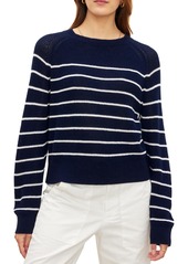 Velvet by Graham & Spencer Velvet Women's Chayse Pullover  Blue Stripe S