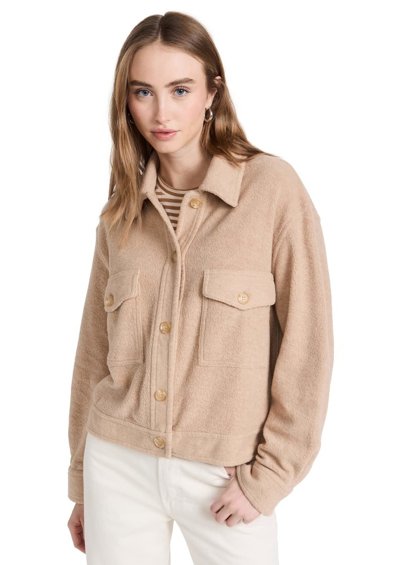 VELVET BY GRAHAM & SPENCER Women's Kameron Sherpa Sweater Jacket