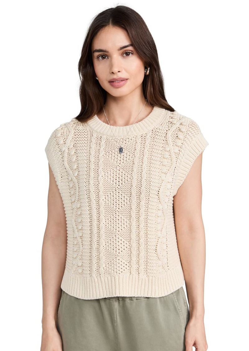 Velvet by Graham & Spencer Velvet Women's Maggie Sweater Vest  Off White S