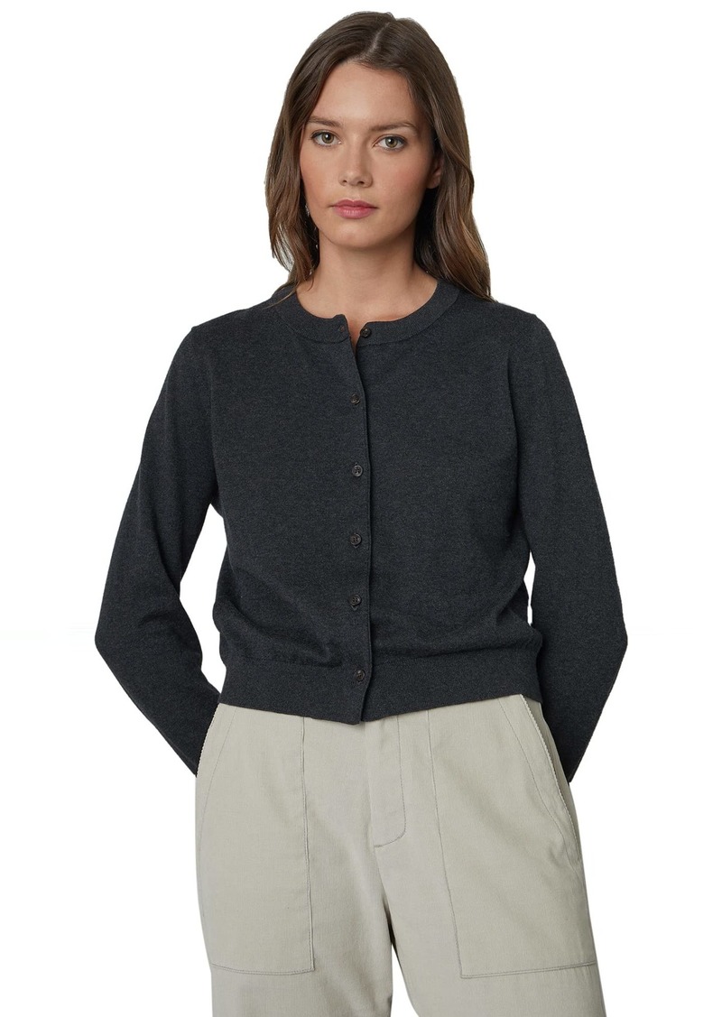 VELVET BY GRAHAM & SPENCER Women's Mandie Lux Cotton Cashmere Cardigan Sweater  M