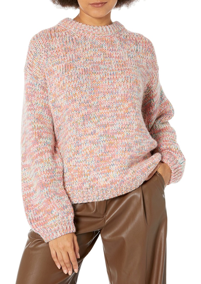 VELVET BY GRAHAM & SPENCER Women's Trix Rainbow Alpaca Pullover Sweater  S
