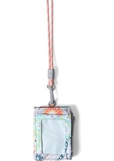 Vera Bradley Recycled Lighten Up Reactive Lanyard Card Case with RFID Protection