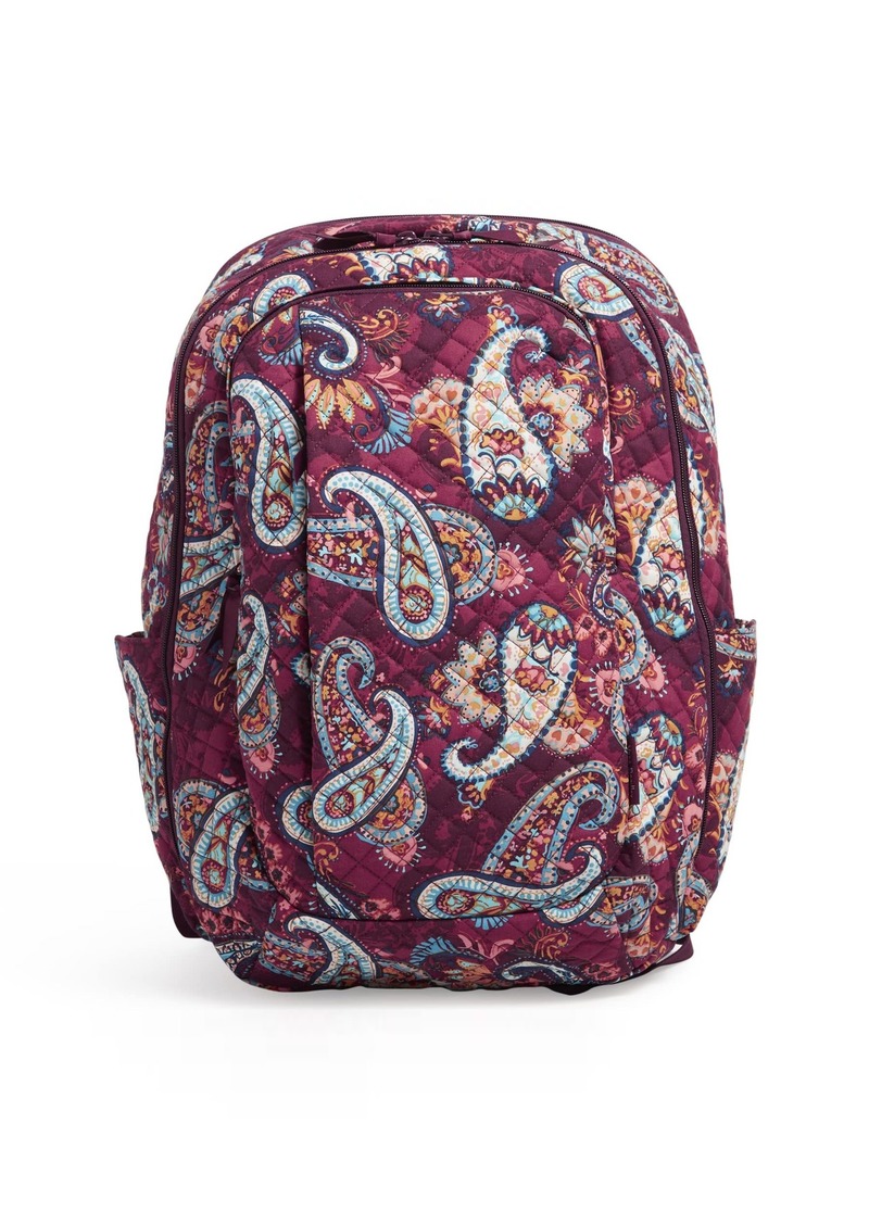 Vera Bradley Women's Cotton Large Travel Backpack Travel Bag