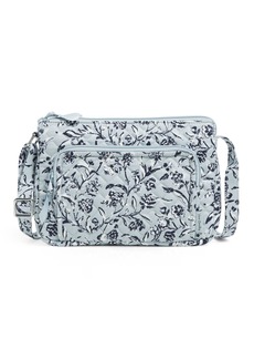 Vera Bradley Women's Cotton Little Hipster Crossbody Purse With RFID Protection