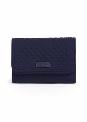 Vera Bradley Women's Microfiber Riley Compact Wallet With RFID Protection