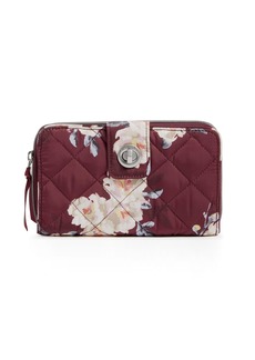 Vera Bradley Performance Twill Turnlock Wallet with RFID Protection