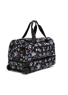 Vera Bradley Recycled Ripstop Foldable Rolling Duffle Bag