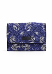 Vera Bradley Signature Cotton Riley Compact Wallet with RFID Protection