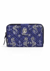 Vera Bradley Cotton Turnlock Wallet with RFID Protection