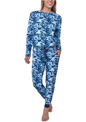 Vera Bradley Teddy Tie Top & Paddington Jogger Pants Pajama Set