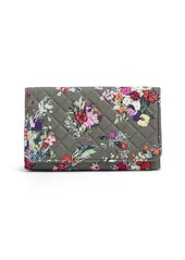 Vera Bradley Women's Cotton Trifold Clutch Wallet With RFID Protection