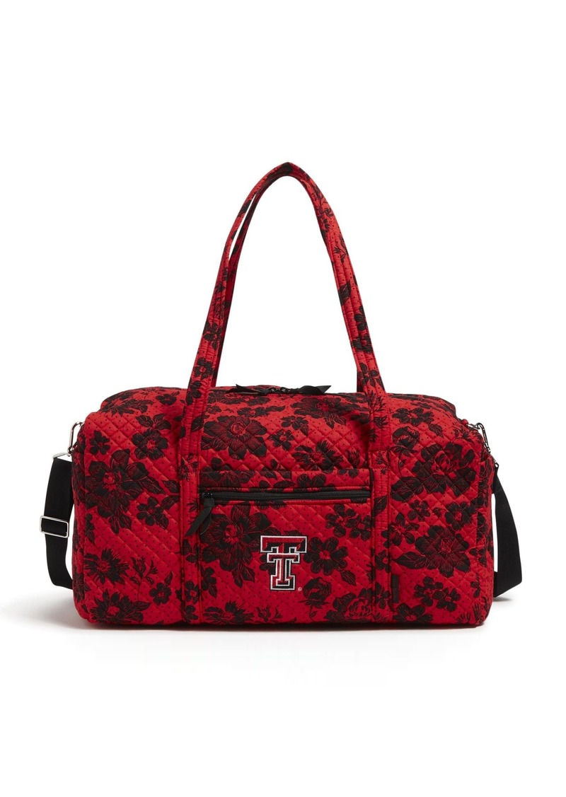 Vera Bradley Women's Cotton Collegiate Large Travel Duffle Bag (Multiple Teams Available)