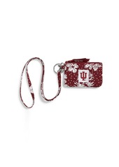 Vera Bradley Women's Cotton Collegiate Zip ID Case and Lanyard Combo (Multiple Teams Available)