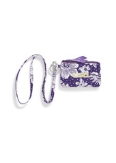 Vera Bradley Women's Cotton Collegiate Zip ID Case and Lanyard Combo (Multiple Teams Available)