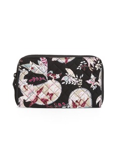 Vera Bradley Women's Cotton Deluxe Travel Wallet with RFID Protection Accessory