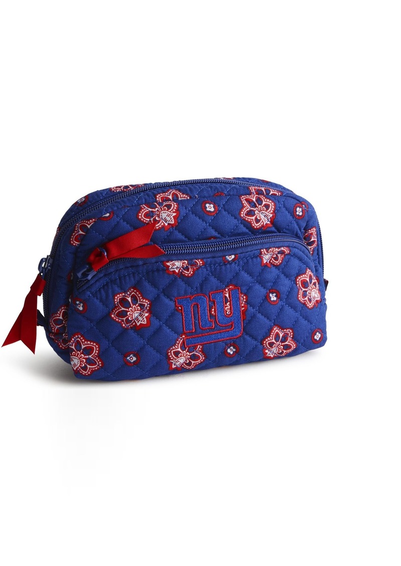 Vera Bradley Women's Cotton NFL Medium Cosmetic Makeup Organizer Bag (Multiple Teams Available)