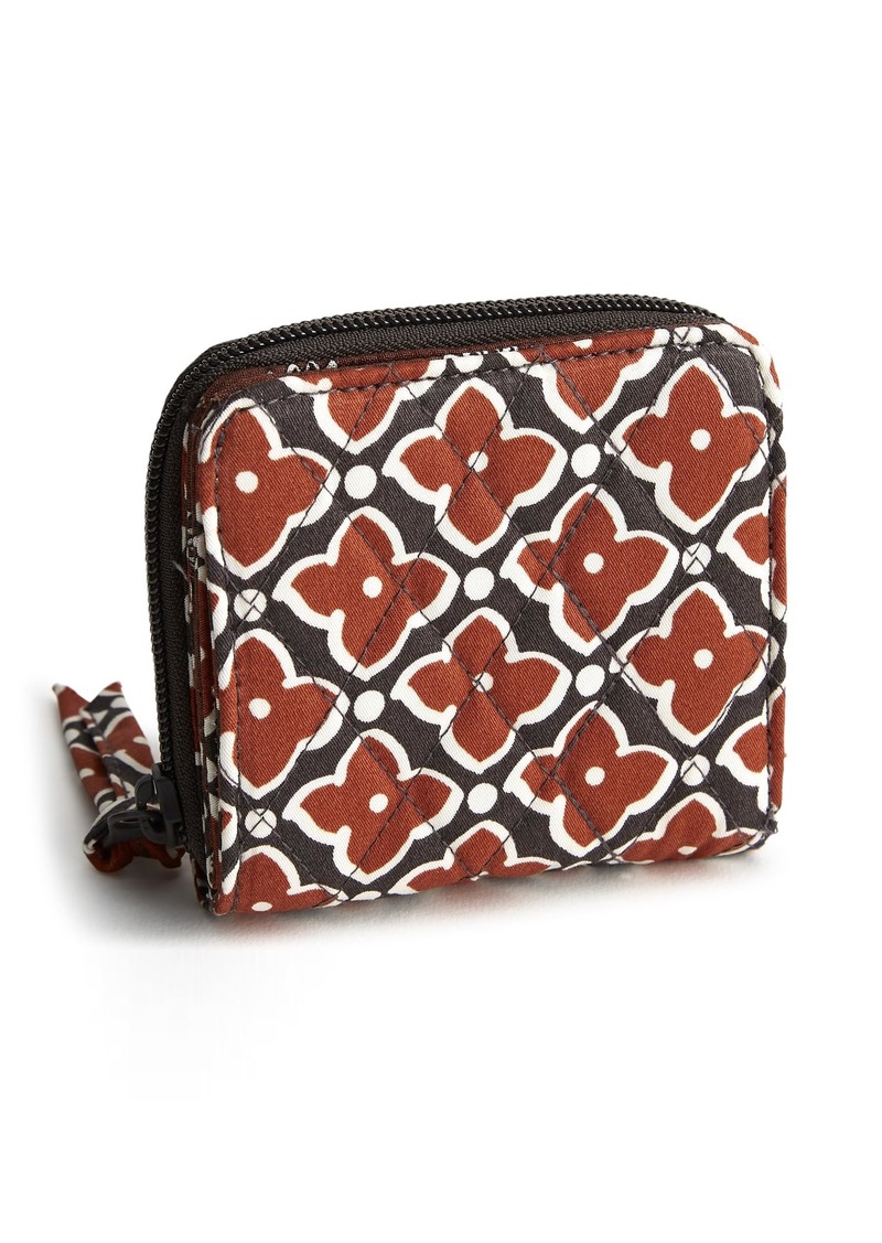 Vera Bradley Women's Cotton Small Zip-Around Wallet