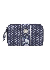 Vera Bradley Women's Cotton Turnlock Wallet With Rfid Protection