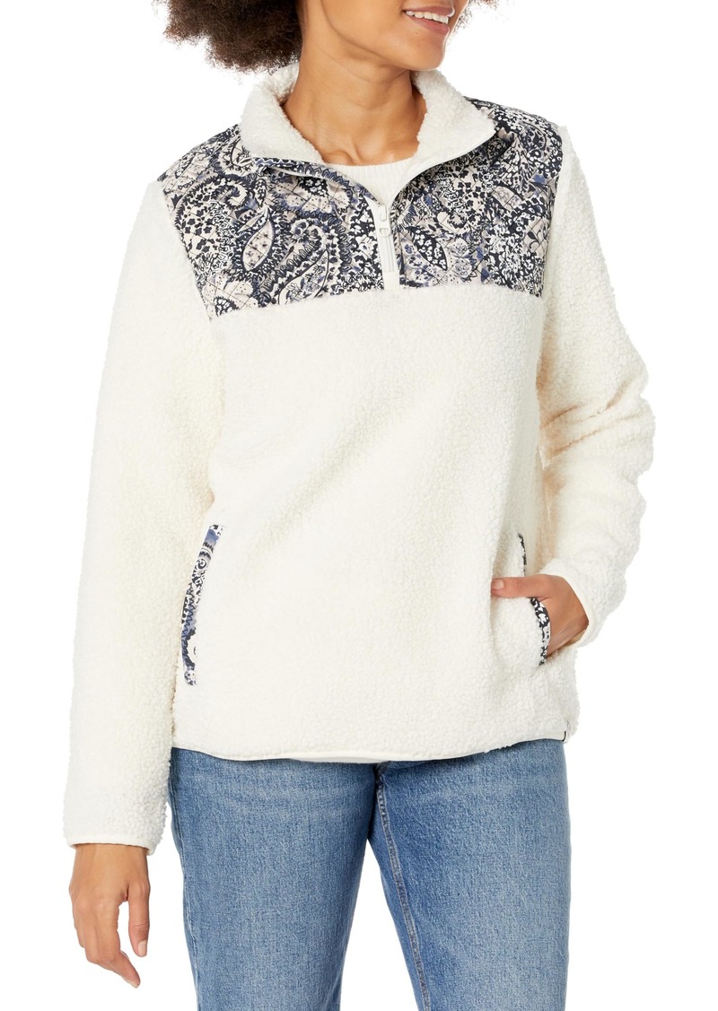 Vera Bradley Women's Fleece Pullover Sweatshirt with Pockets (Extended Size Range)