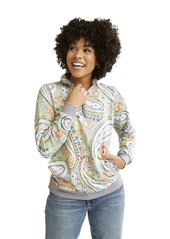 Vera Bradley Women's French Terry Quarter-zip Sweatshirt With Pockets (Extended Size Range)