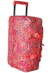 Vera Bradley Women's Lighten Up Wheeled Duffle Carry-On Luggage